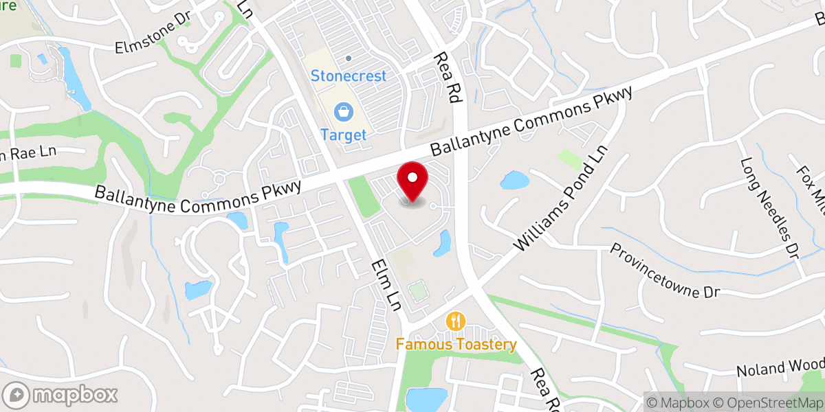 Map showing location of St. Matthews Catholic Church