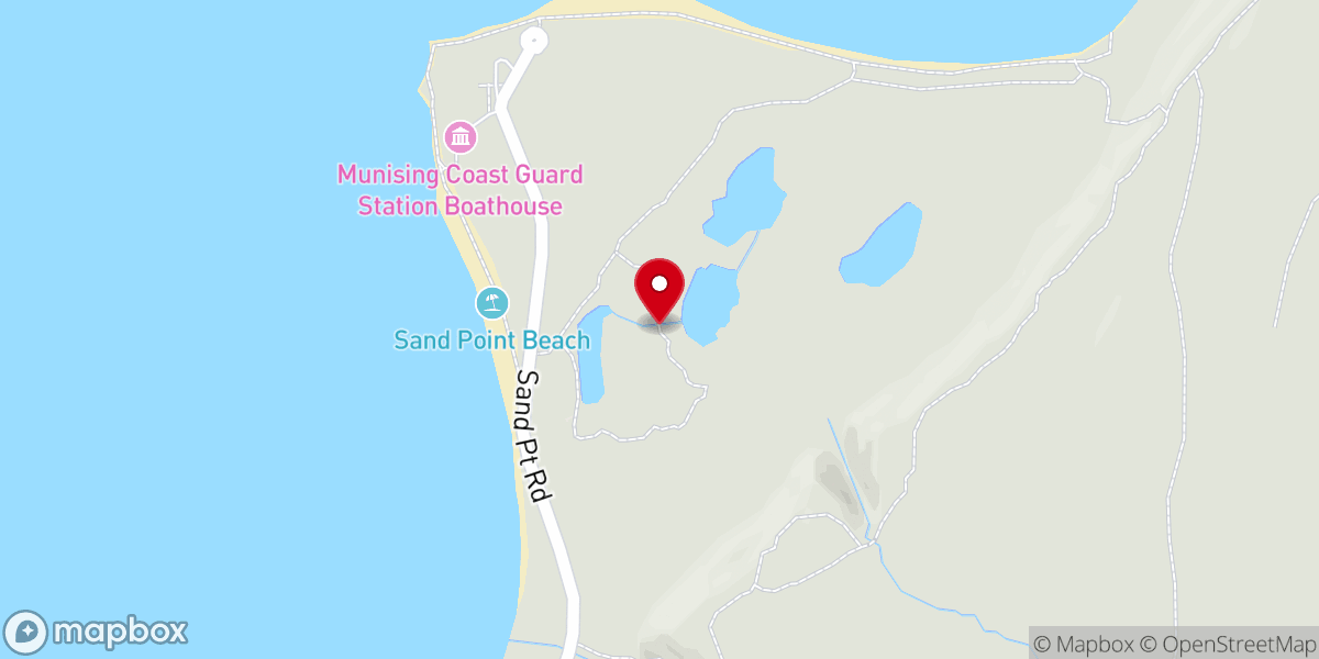 Map showing location of Sand Point Marsh Trail