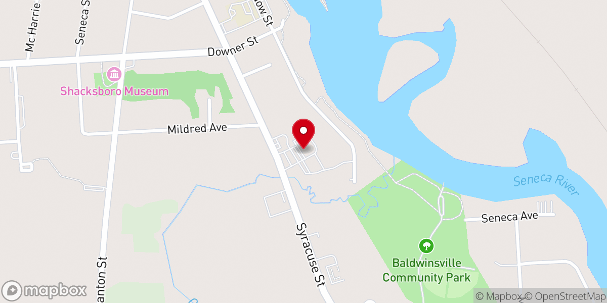 Map showing location of PEACE, Inc. County West Family Resource Center