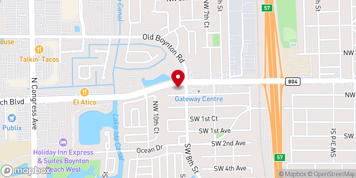 Map showing location of Boynton Memorial Chapel