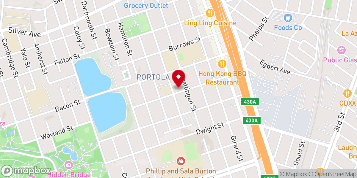Map showing location of St Elizabeth's Catholic Church