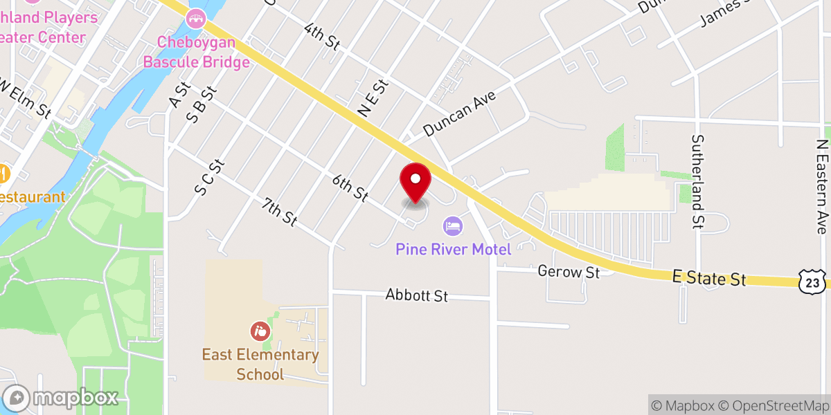 Map showing location of Wesleyan Community Church
