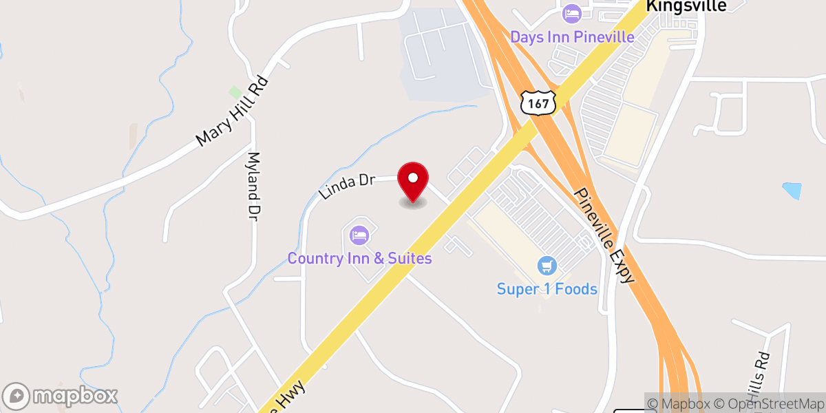 Map showing location of Word of Grace Ministries