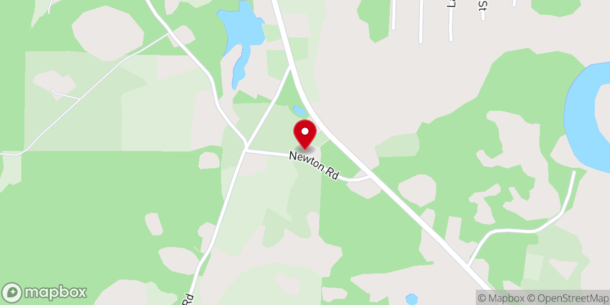Map showing location of Evergreen Baptist Church