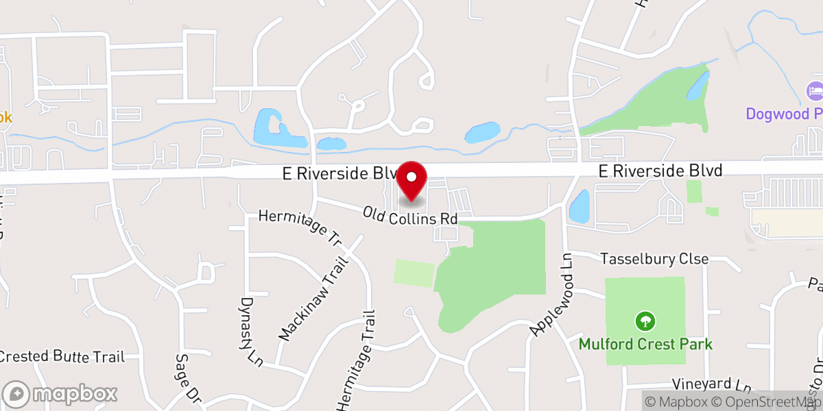 Map showing location of North Love Church
