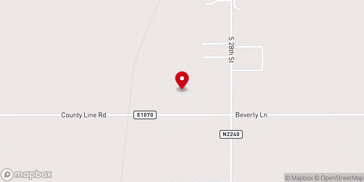 Map showing location of Corn Bible Academy