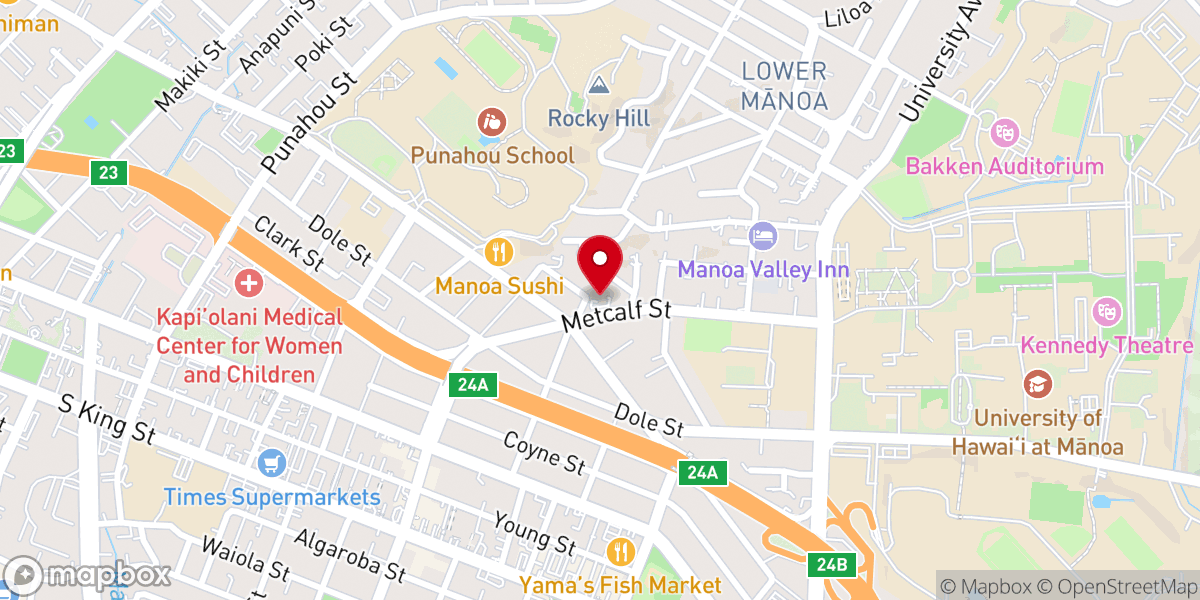 Map showing location of VIVE CHURCH Honolulu