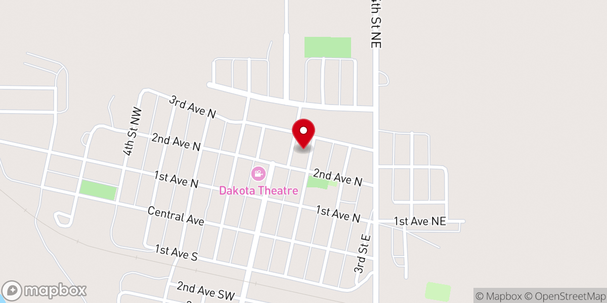 Map showing location of Concordia Lutheran Church