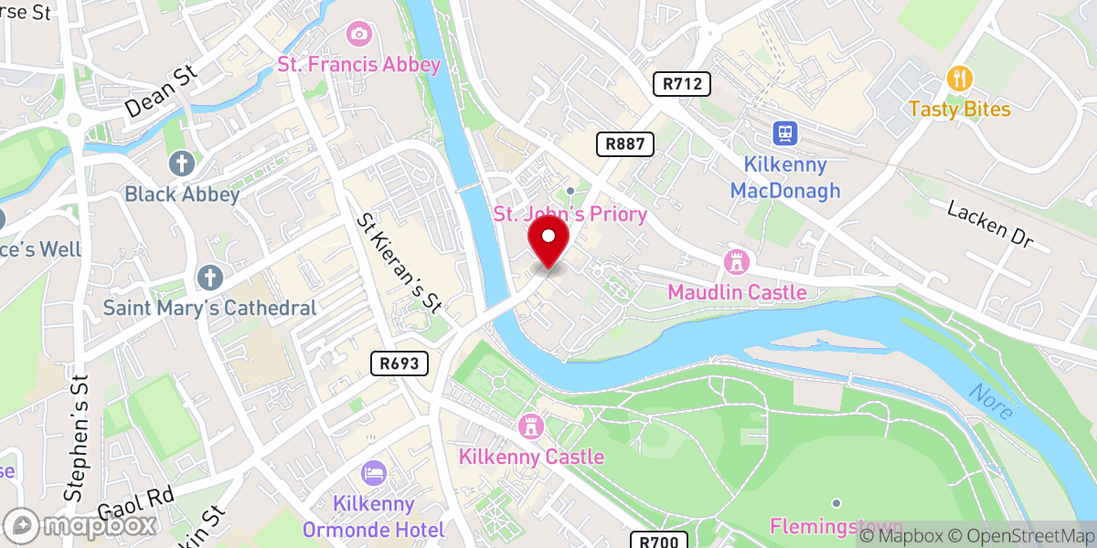 Map showing location of The Front Room