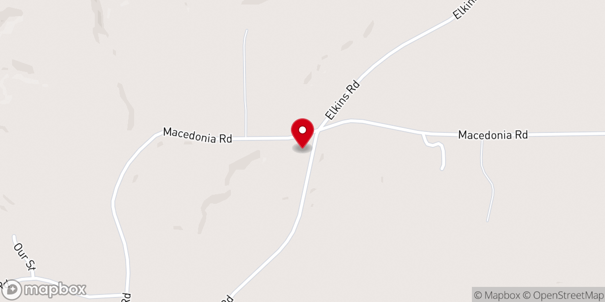 Map showing location of Sharon Primitive Baptist Church
