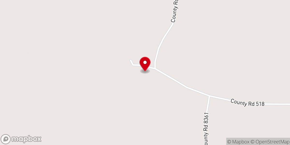 Map showing location of Antioch Baptist Church