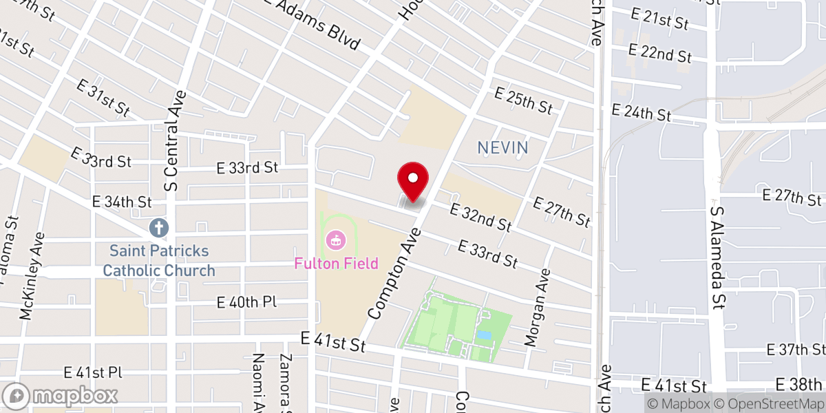 Map showing location of Emmanuel Church of God in Christ