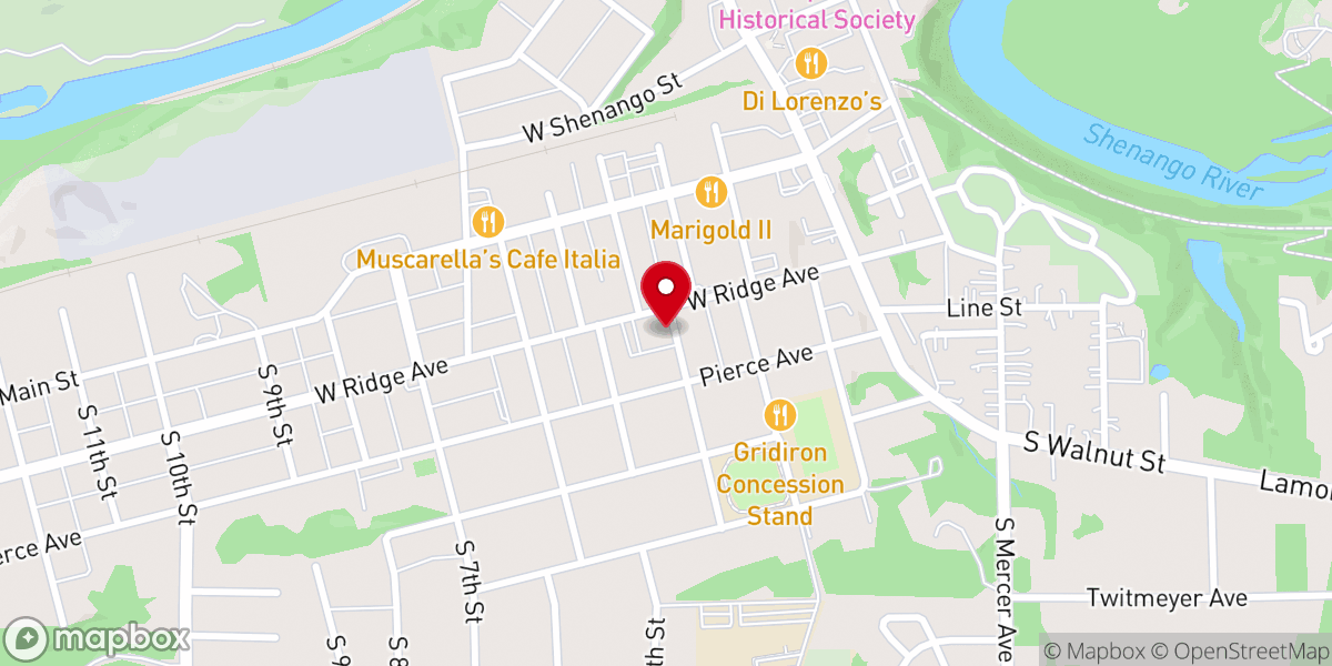 Map showing location of St Bartholomew Catholic Church