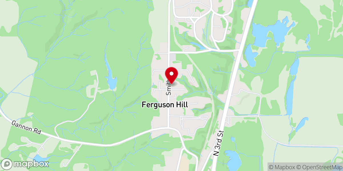 Map showing location of St George Episcopal Church