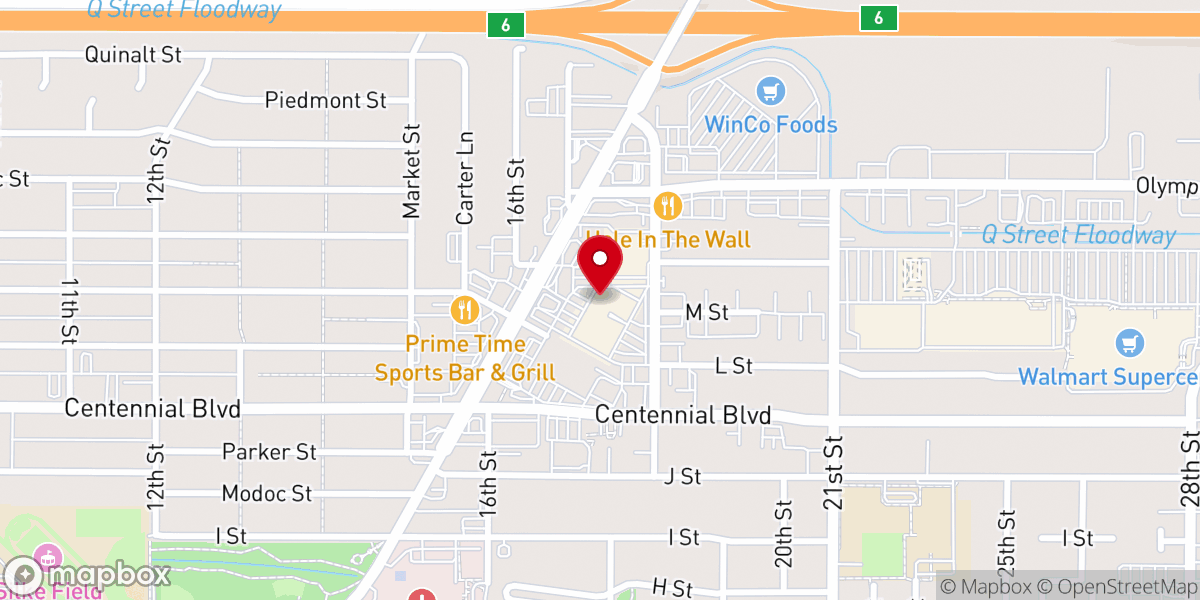 Map showing location of The Salvation Army Eugene Corps