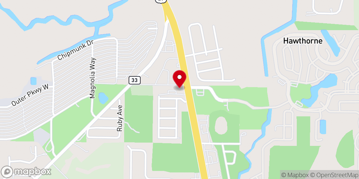 Map showing location of St Mark Lutheran Church