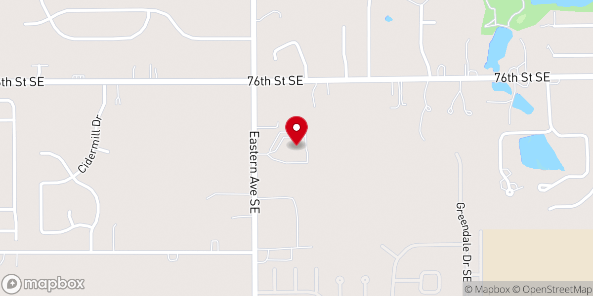 Map showing location of Providence Christian Reformed Church