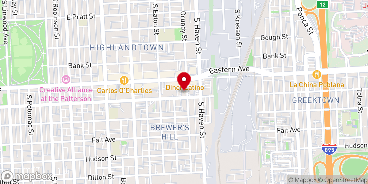 Map showing location of Hope City Church