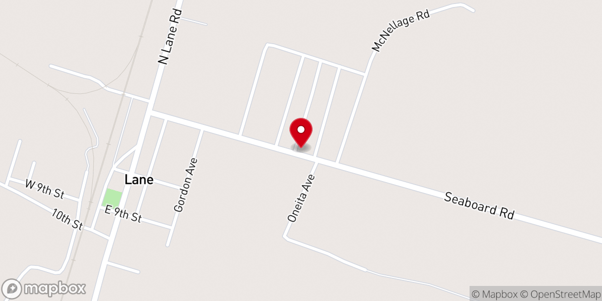 Map showing location of Lanes Chapel AME Church