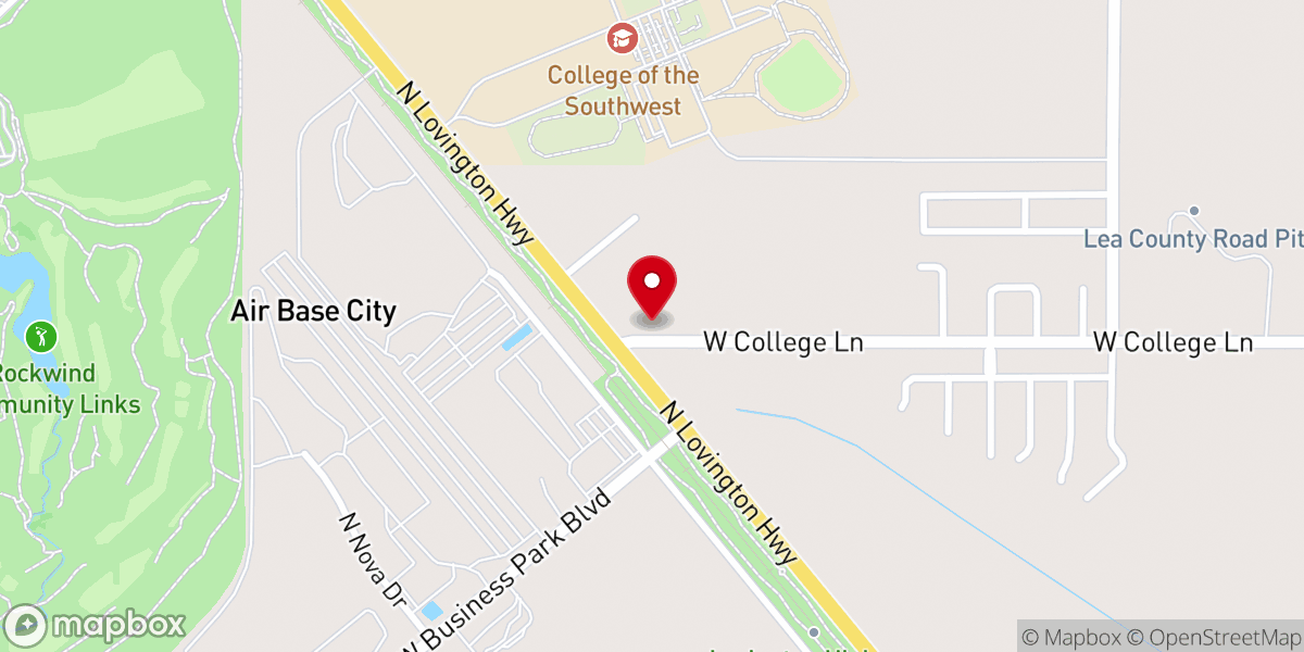 Map showing location of Christian Center