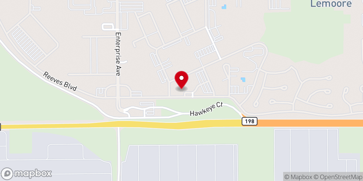 Map showing location of Lemoore Chapel