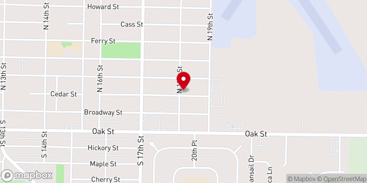 Map showing location of Apostolic Christian Tabernacle Church