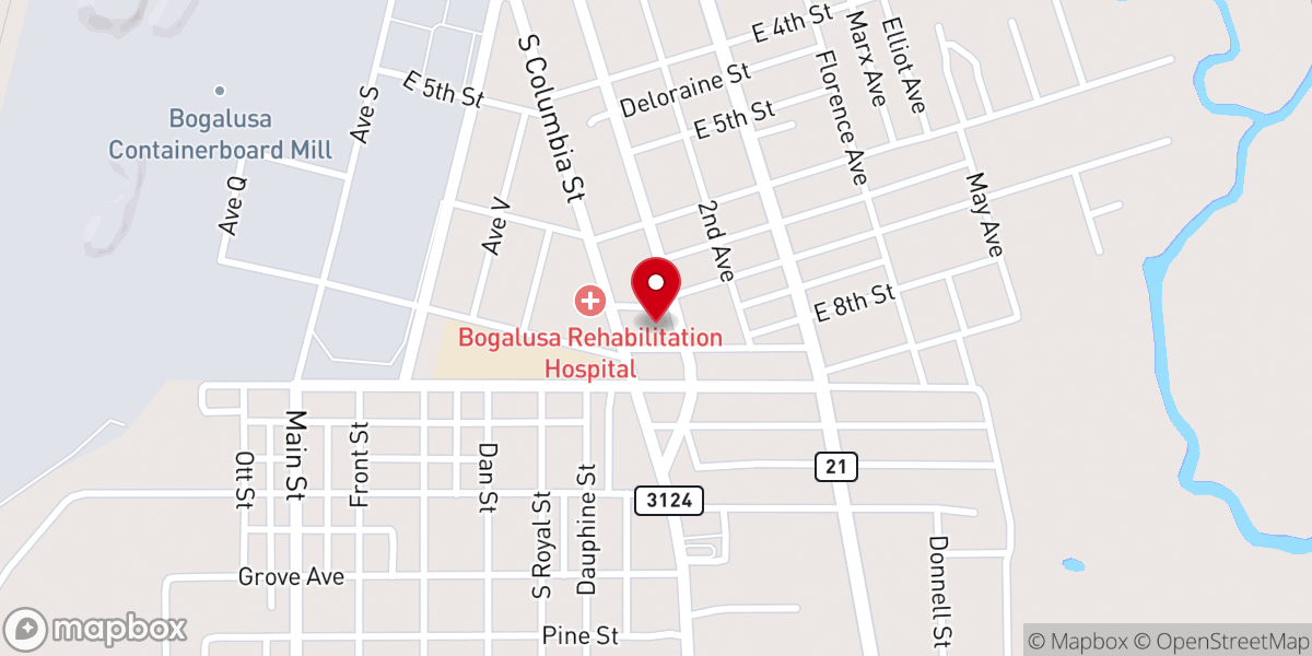 Map showing location of First Thessalonians Baptist Church