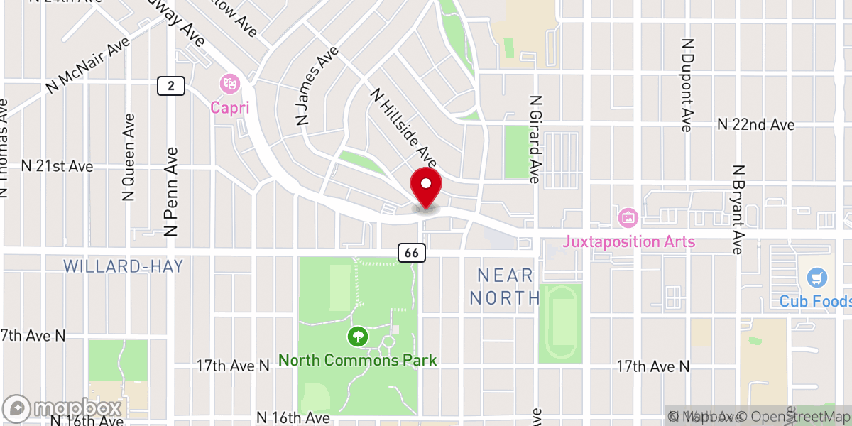 Map showing location of He Is Risen Church of God in Christ
