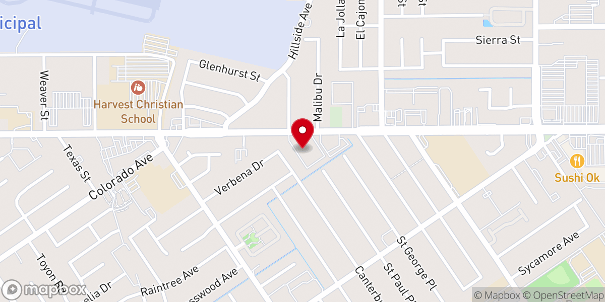 Map showing location of Wesley United Methodist Church