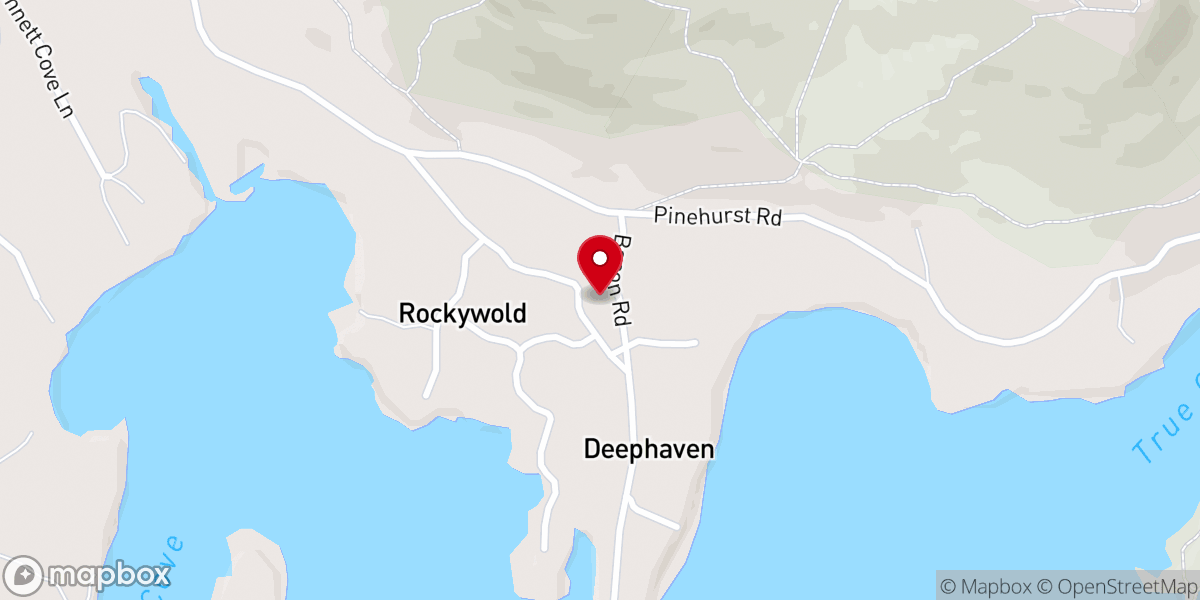 Map showing location of Rockywold-Deephaven Camps (RDC)