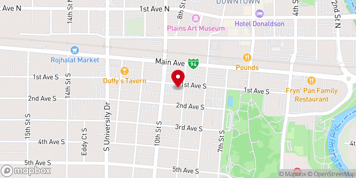 Map showing location of First United Methodist Church