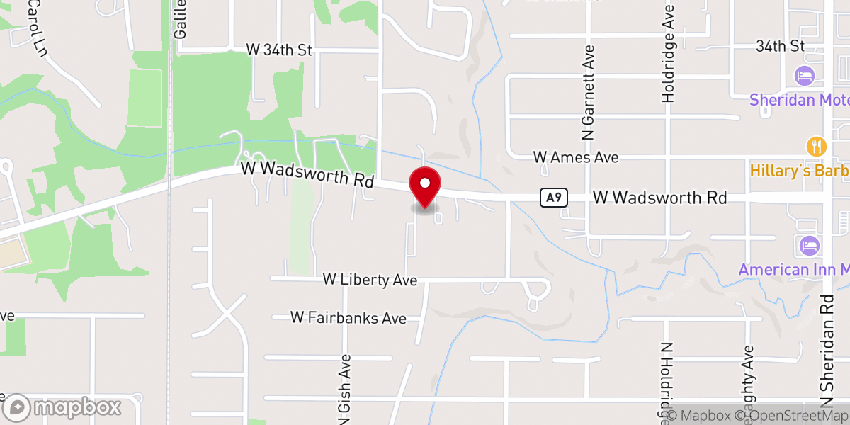 Map showing location of St Brigid Parish - Our Lady of Humility Church