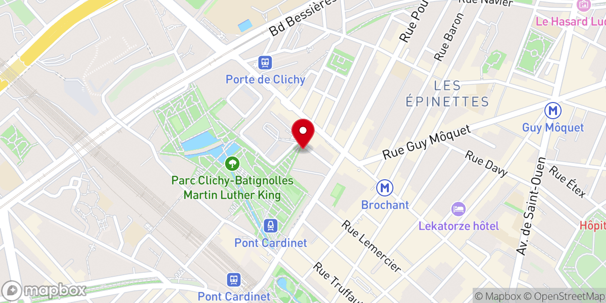 Map showing location of Paris Centre Church (PCC 17)