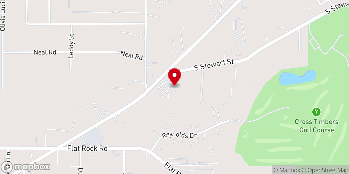 Map showing location of The Church at Azle