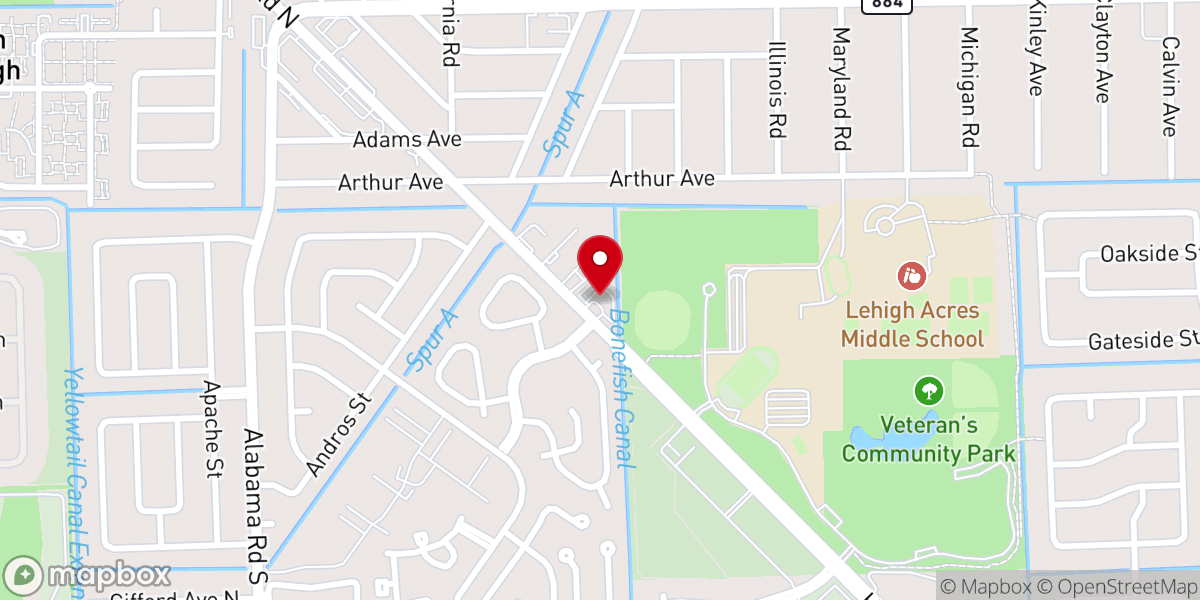 Map showing location of New Image Ministries Church