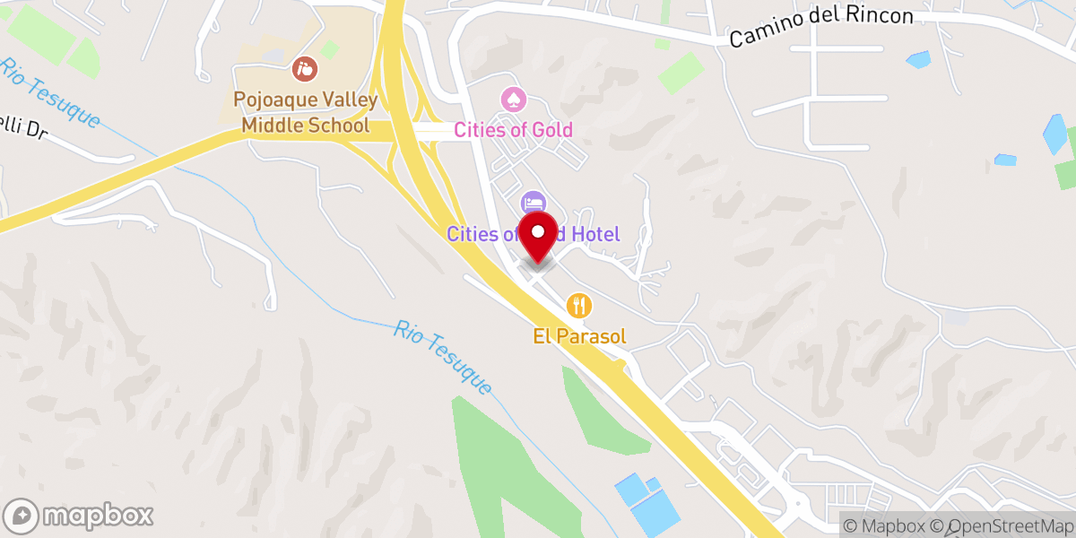 Map showing location of Zion Worship Center