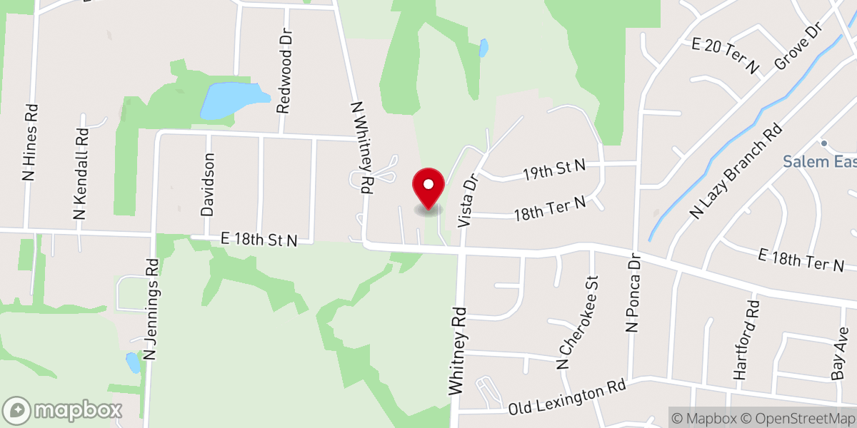 Map showing location of Alive Church