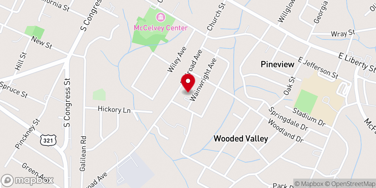 Map showing location of Faith Rising Community Church