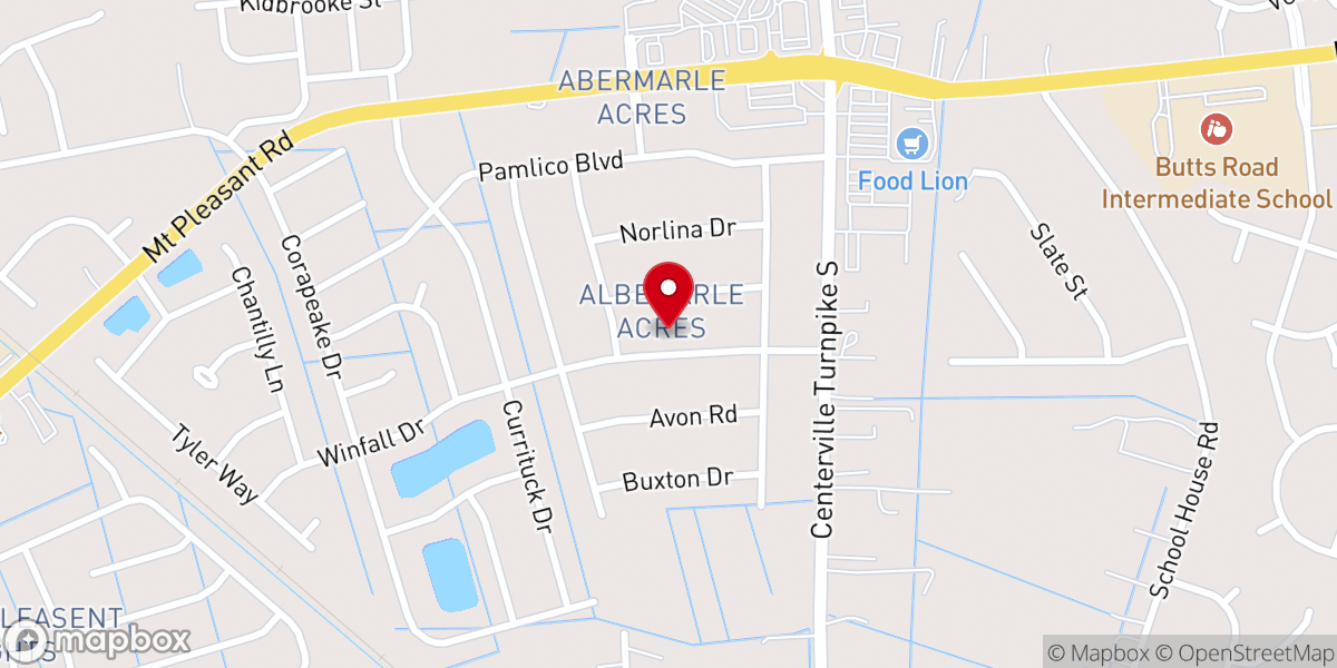 Map showing location of Church of the Living Hope