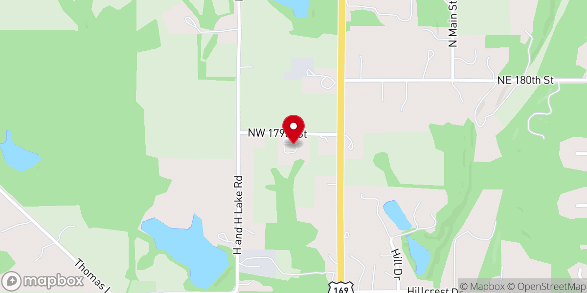 Map showing location of Smithville Bible Church