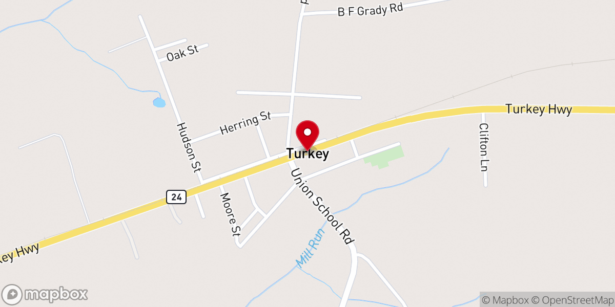 Map showing location of Wilson Chapel MBC
