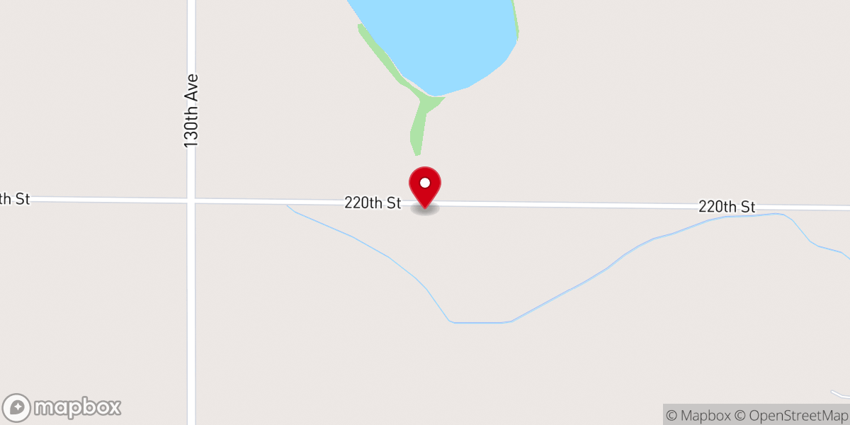 Map showing location of Waverly Lutheran Church