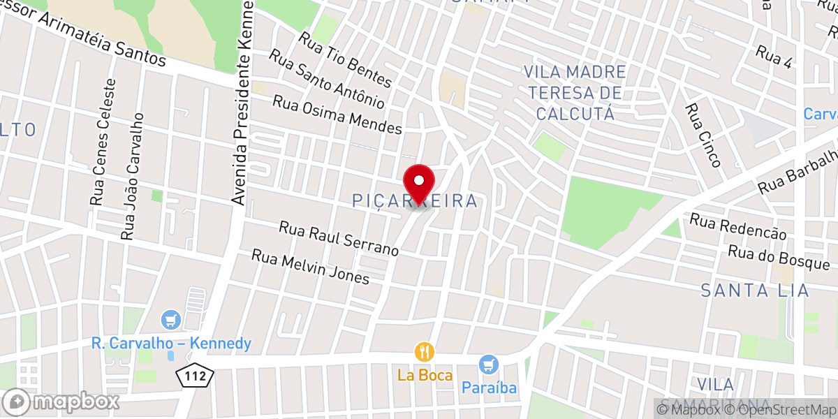 Map showing location of Igreja Pentecostal Cristo É A Minha Esperança