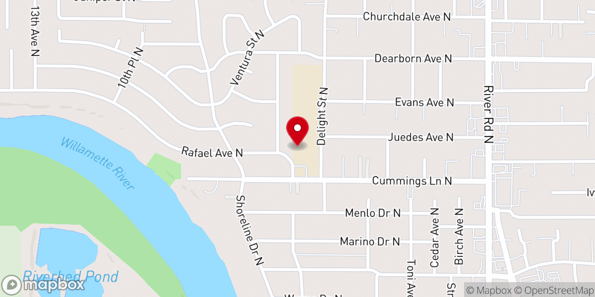 Map showing location of Harvest of Praise Pentecostal Church of God