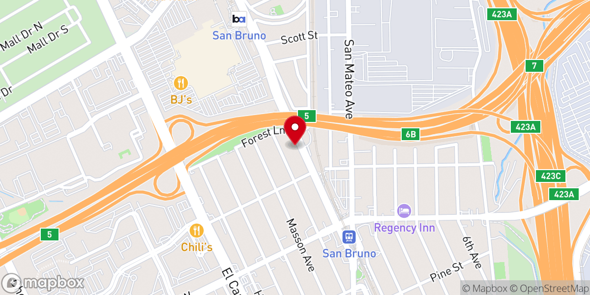 Map showing location of FreeLife Church