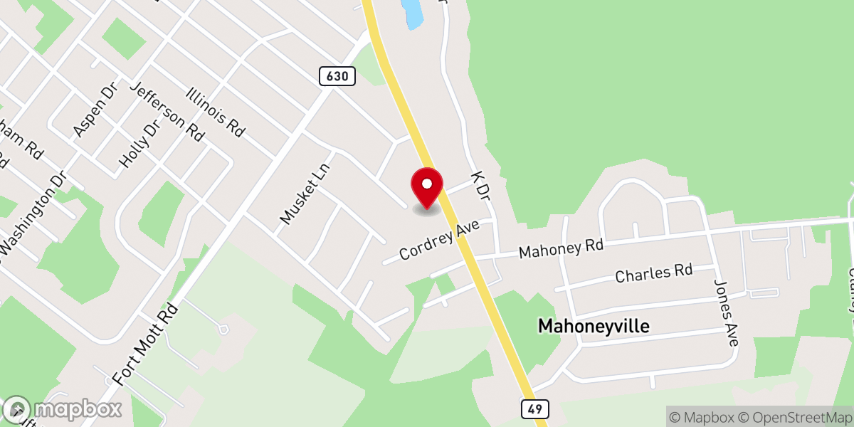 Map showing location of Mid-Atlantic States Career And Education Center - Food Pantry
