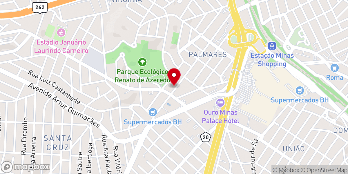 Map showing location of Light Igreja