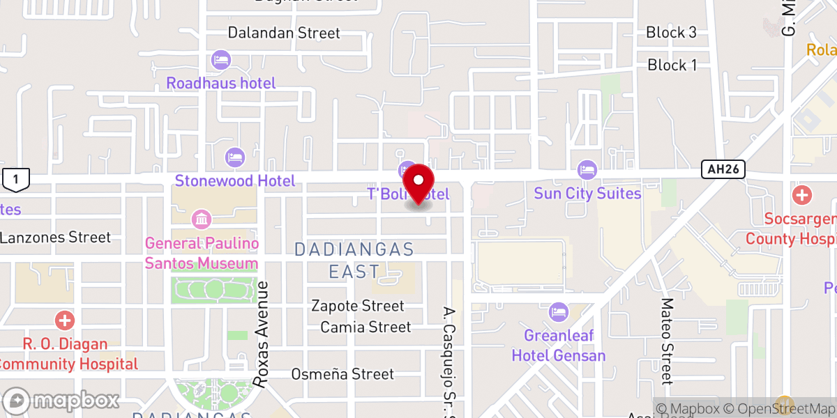 Map showing location of Easter Southern Baptist Church