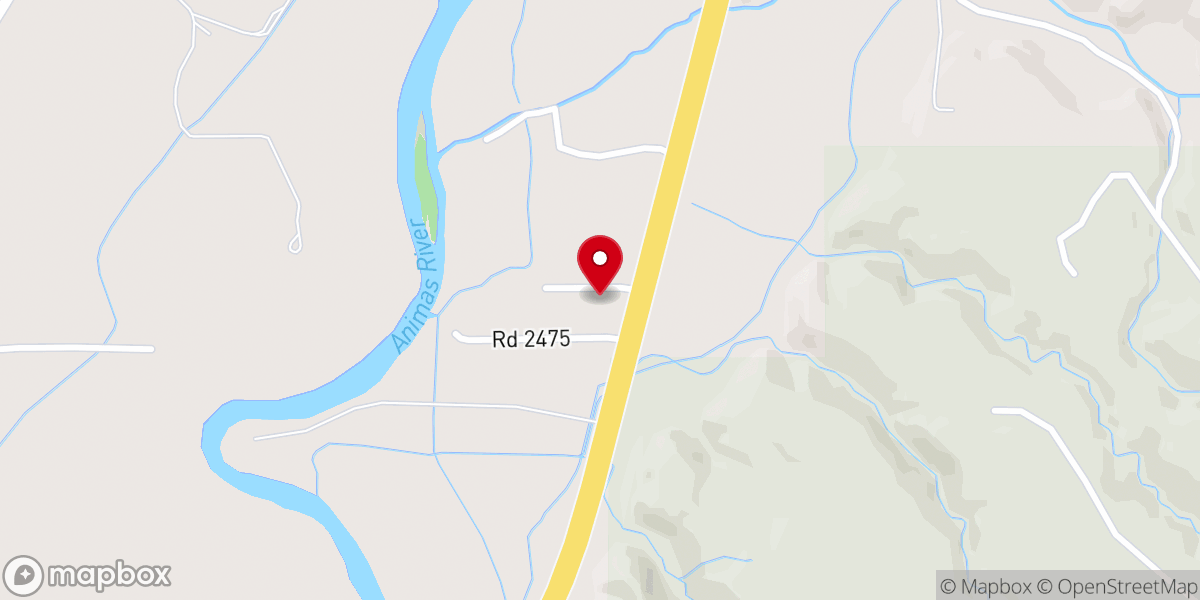 Map showing location of Cedar Hill Baptist Church