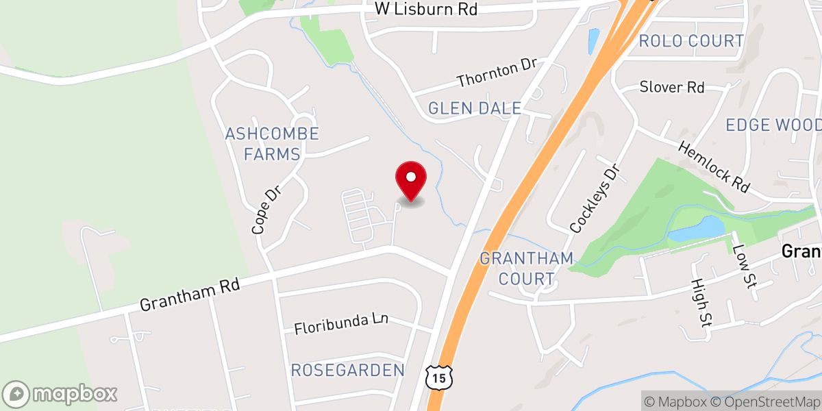 Map showing location of The Willows at Ashcombe Mansion